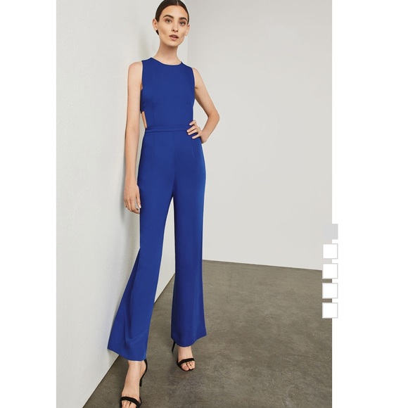 BCBGMaxAzria ROYAL BLUE CUTOUT JUMPSUIT, SZ 2 & 4 - Picture 2 of 8